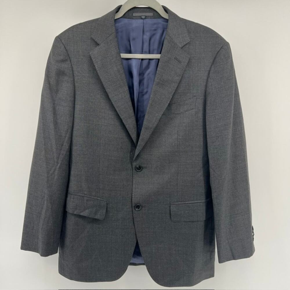 Suit Supply Wool Sport Coat Mens 40R Gray Vitale Barberis Canonico Super 110s